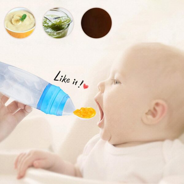 Baby Squeezing Feeding Spoon